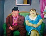 Man And Woman by Fernando Botero